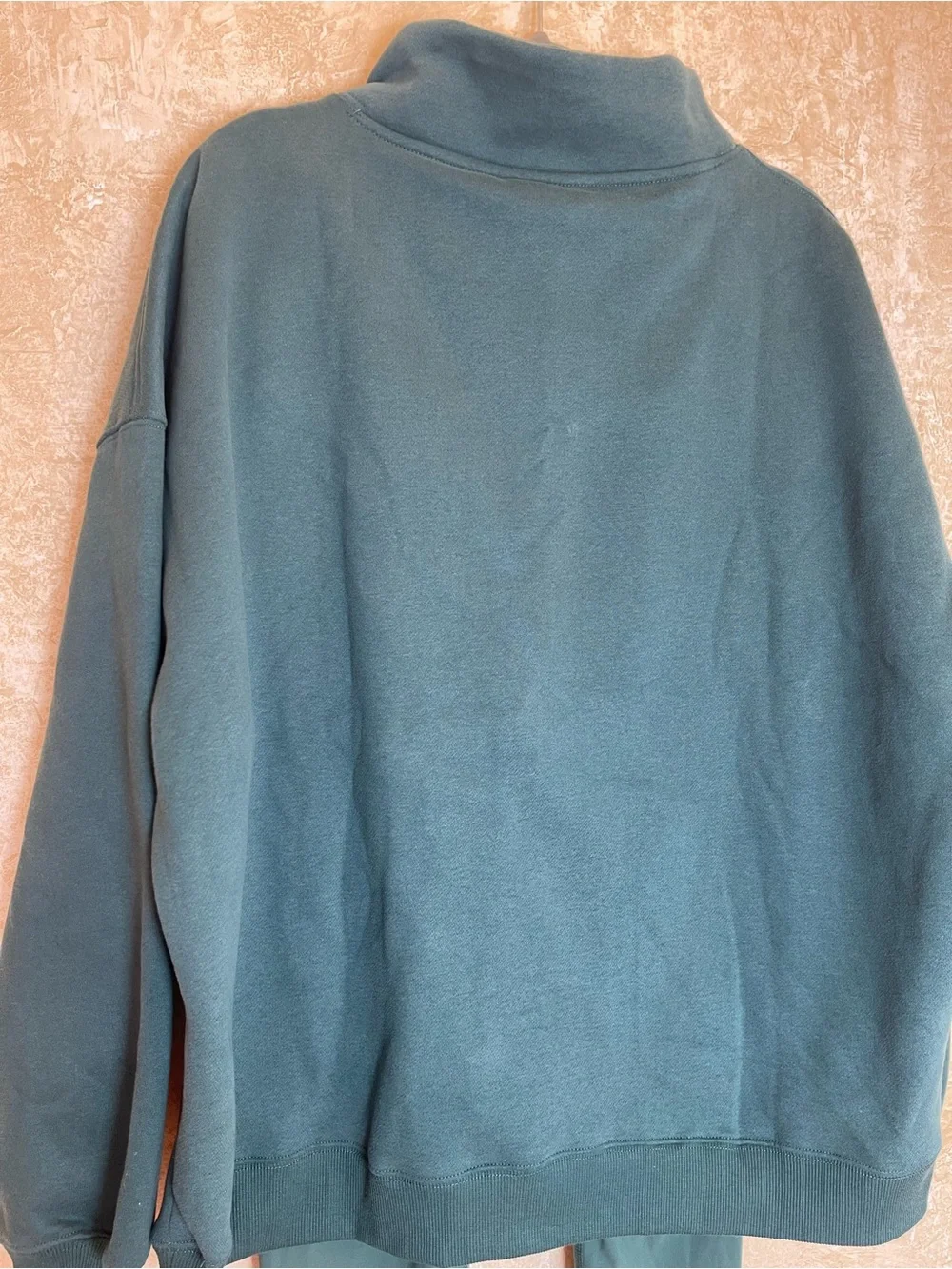 NWT Wilo The Label Teal Green Funnel Neck Sweatshirt & Legging Set Size Medium